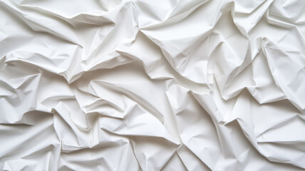 Obraz premium Softly crumpled paper background in light grey tones with subtle creases and folds for an organic texture 
