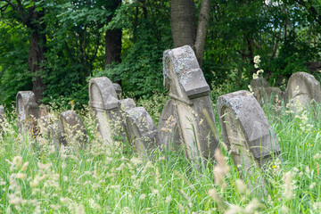 Kirkut w Dukli Macewa