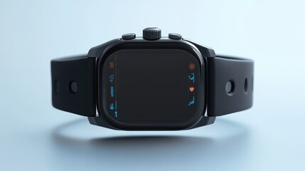 Sleek and Futuristic Smartwatch with Vibrant LED Indicators