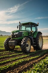 tractor in field