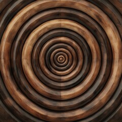 Fototapeta premium Abstract Wood Texture, Dark Brown Wooden Rings Pattern, Wooden Circles Background.