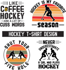 Hockey t-shirt design hockey player plays field hockey on a sunny day, female hockey player hits the ball with a stick