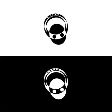 logo design elements  . Circle abstract Linear Logo vector Fashion