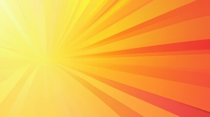 Abstract Sunburst Background in Warm Yellow and Orange Colors.