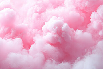 Fluffy Pink Cotton Candy Texture