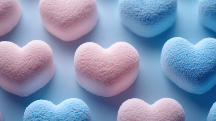 Obraz premium Colorful pastel marshmallows background
