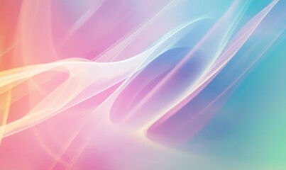 Naklejka premium Abstract background with soft color light refraction, featuring gentle hues and smooth transitions.