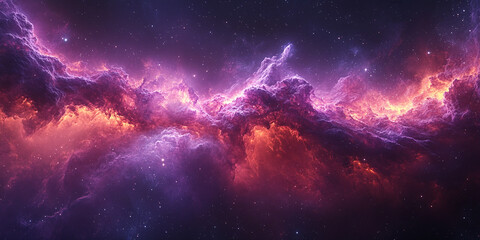 Fototapeta premium purple energy in outer space
