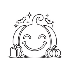 pumpkin colouring page, pumpkin colouring page vector