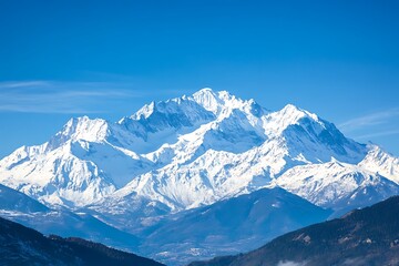 Snow-Capped Mountains in France: A Breathtaking View