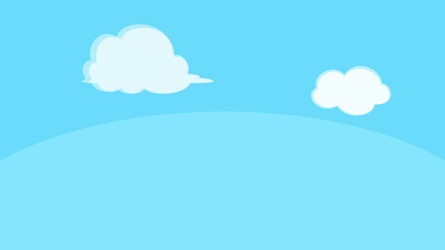 画面外から飛来して飛び去る青い小鳥のムービー