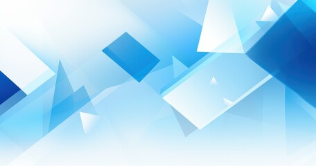 Obraz premium A modern abstract design featuring various shades of blue and geometric shapes, suitable for backgrounds or digital projects.