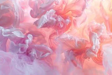 Fototapeta premium Elegant soft pink abstract wallpaper with a soft shine, ideal for beauty and floral interiors..