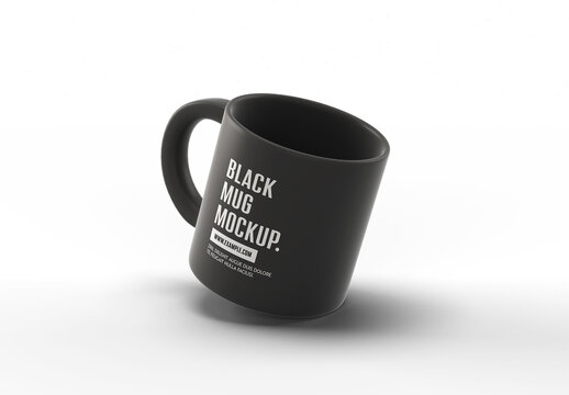Black Mug Mockup