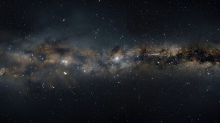 Naklejka premium Black background, starry sky, Milky Way.