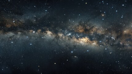 Obraz premium Black background, sky full of stars, milky way