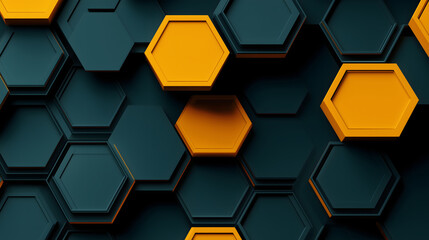 Abstract hexagon pattern design for wallpaper, acoustic background