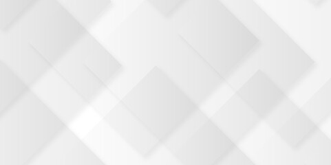 abstract modern geometric and creative concept with white boxes in white background. soft gray paper stripes as tiles formless volumetric pattern paper texture design. 3d rendering.