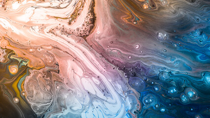 Obraz premium Acrylic Pour Color Liquid marble abstract surfaces Design.