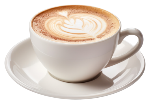 PNG  Cafe au lait coffee latte drink.