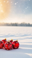 Christmas, background, copy space, Generative AI