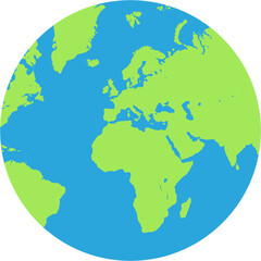 Planet Earth, Globe Earth Vector Illustration