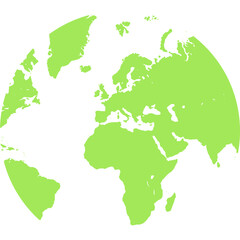 Obraz premium Planet Earth, Globe Earth Vector Illustration