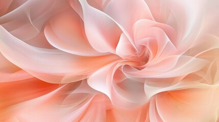 Obraz premium Abstract Pink and Orange Swirling Fabric Texture Background.