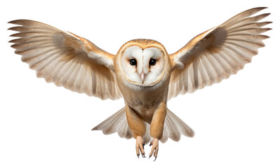 Obraz premium PNG Barn owl animal bird white background.