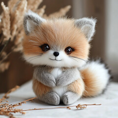 キツネのぬいぐるみ