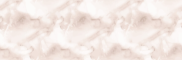 Light Marble Texture. Light Water Color Marble Stone. Beige Marble Background. Beige Alcohol Ink Background. Floor Vector Texture. Brown Pale Tile. Cream Gradient Watercolor. Vector Abstract Painting © Vera