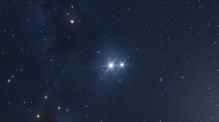 Obraz premium The constellation of Canis Major featuring the bright star Sirius.