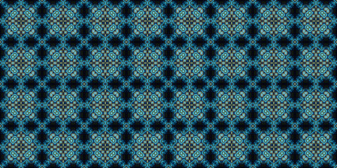 seamless carpet pattern. Kaleidoscope art texture