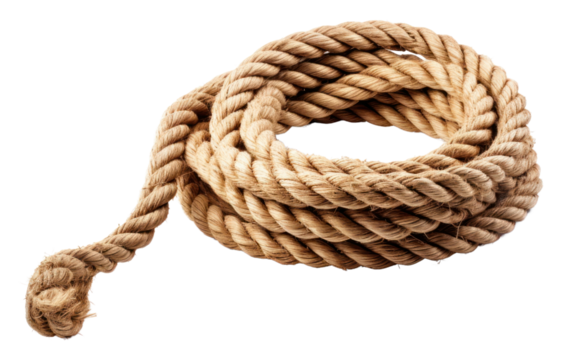 PNG Coiled rope white background durability intricacy.