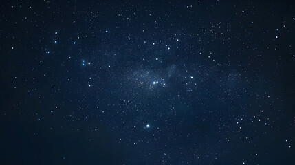 Obraz premium The constellation of Delphinus swimming in a starry sky.