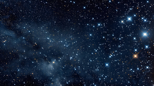 The constellation of Draco winding through a night sky filled with stars.