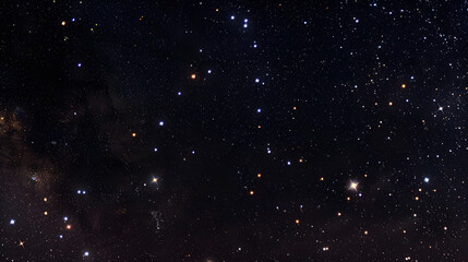 The constellation of Eridanus flowing through a starry sky.