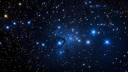 Fototapeta premium The constellation of Hercules sparkling in the night sky.