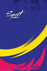 Sports jersey and t-shirt template. Sports design for football, racing, gaming jersey Vector EPS 10