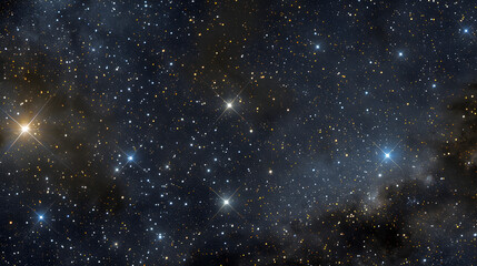 Obraz premium The constellation of Lacerta among the twinkling stars.