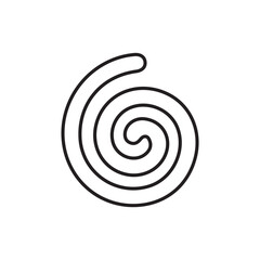 Cyclone Swirl symbol icon vector emoji spiral