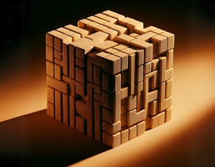 Geometric Wall Texture with Artistic Lighting