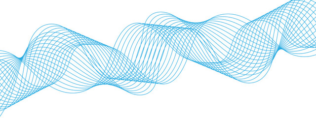 Abstract colorful modern stream wave line transparent background. Curved wavy lines tech futuristic motion background. Vector Illustration of the pattern of lines