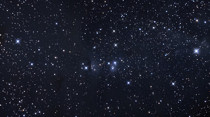 Fototapeta premium The constellation of Telescopium under a starry night sky.