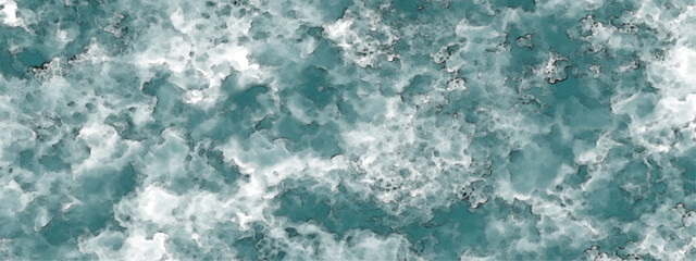 Obraz premium Abstract watercolor white sky with wispy cloud with cement wall texture with old grunge elements. White & Black color old concrete wall for background. 