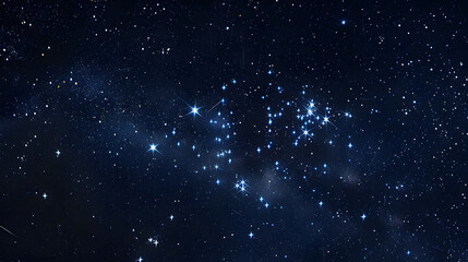 Fototapeta premium The majestic constellation of Ursa Major glowing brightly in the night sky.