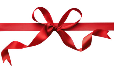 PNG Elegant red ribbon bow decoration