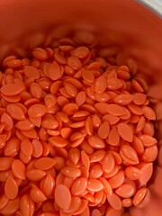 depilation wax orange drops