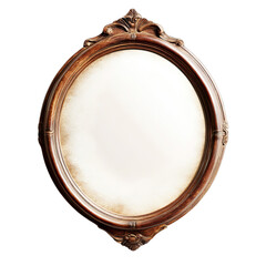 Elegant wooden mirror with an ornate frame, perfect for enhancing interior decor and adding classic charm to any space.