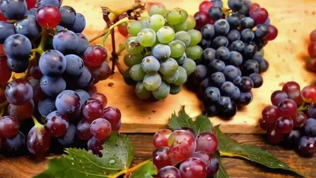 some types of grapes